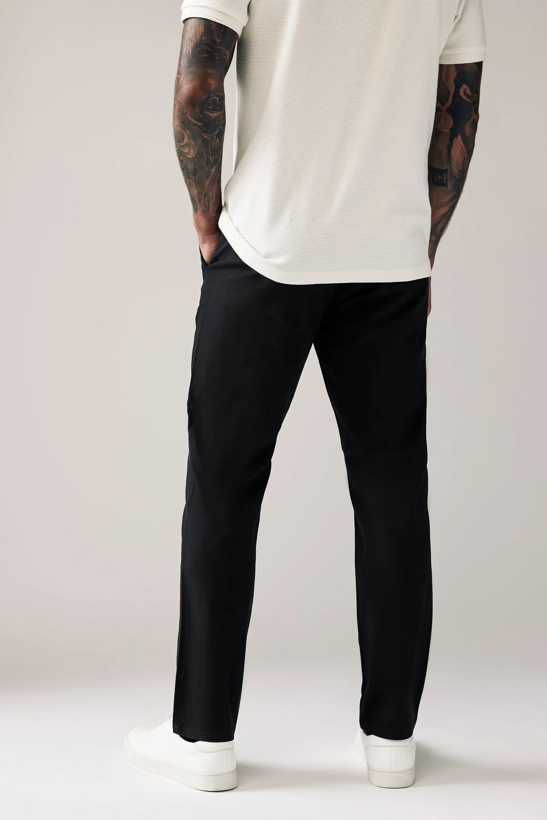 Stretch Chinos Pantaloni Vestibilità slim     